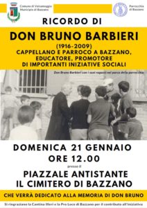 Dedicazione del parcheggio del Cimitero a don Bruno Barbieri @ Piazzale antistante al Cimitero di Bazzano | Emilia-Romagna | Italia