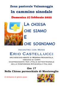 "LA CHIESA CHE SIAMO, LA CHIESA CHE SOGNIAMO" @ Parrocchia di Monteveglio | Emilia-Romagna | Italia
