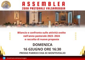 Assemblea Zona Pastorale Valsamoggia @ parrocchia S. Maria di Monteveglio